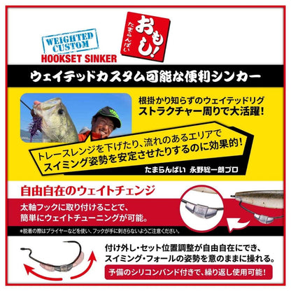 フックセットシンカー おもし！