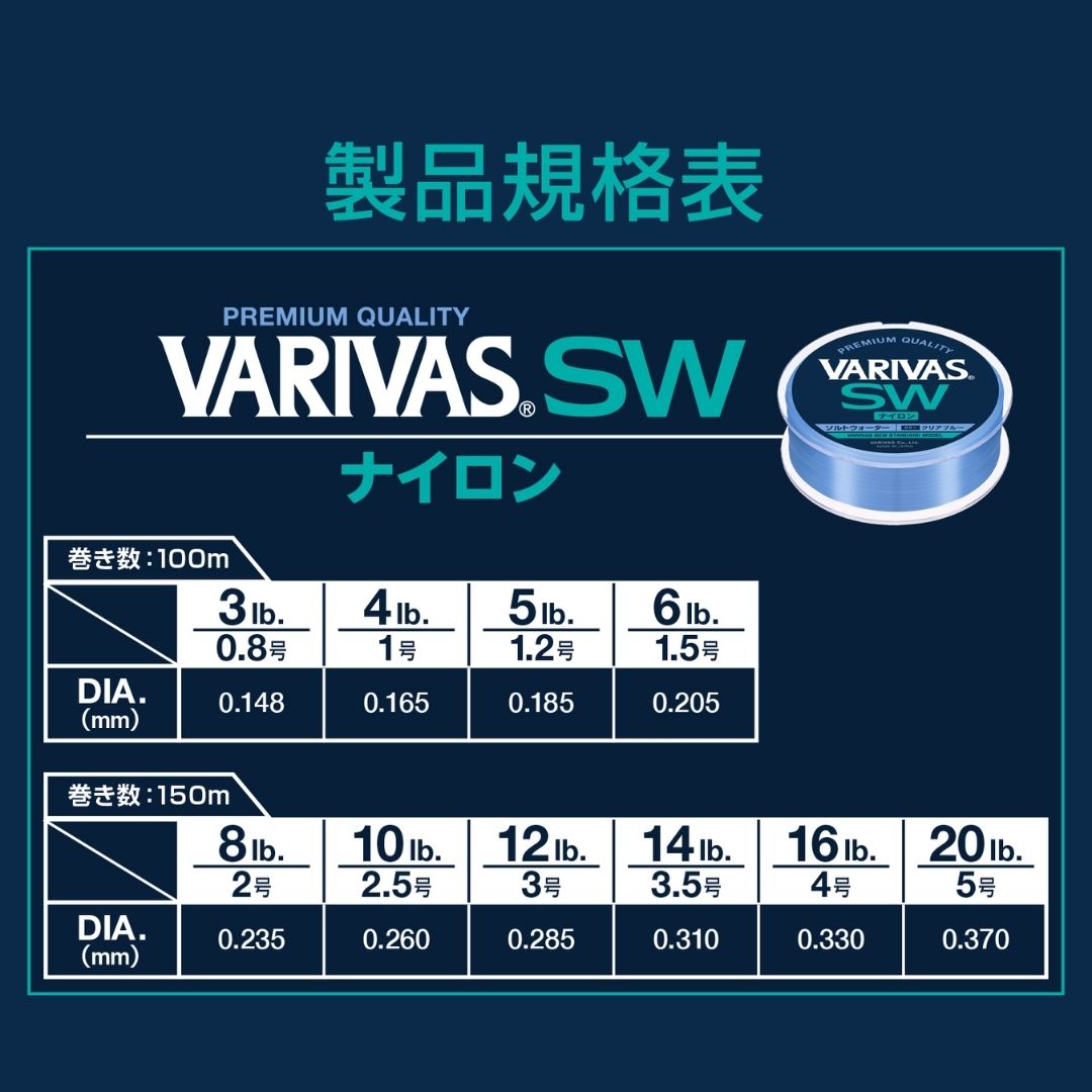 VARIVAS SW（ソルトウォーター） ナイロン