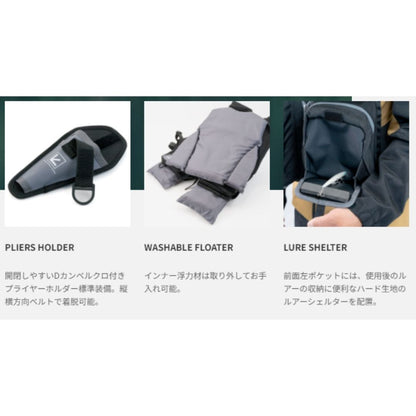 tailwalk SHORE GAME VEST　GRY