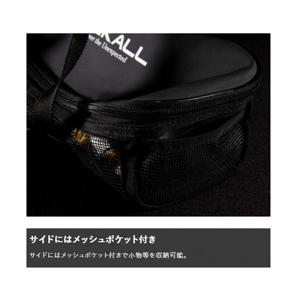 ウォッシャブルメッシュジグポーチ ブラック