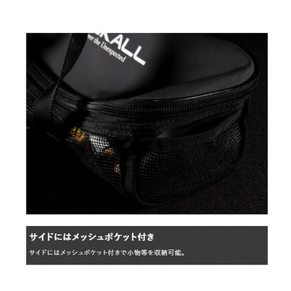 ウォッシャブルメッシュジグポーチ ブラック