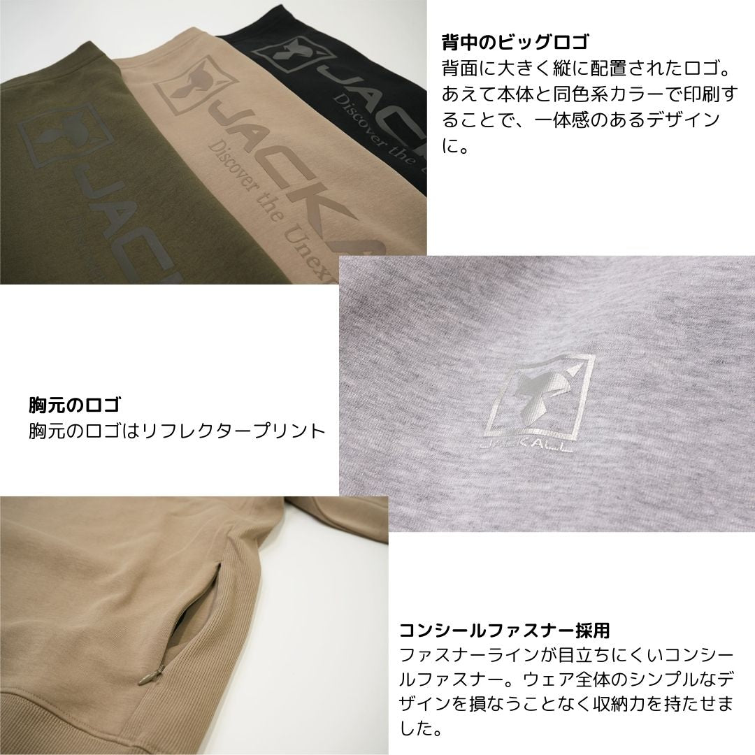 サイドリブクルーネックスウェット