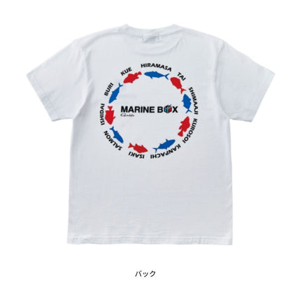 GM3744 Tシャツ (MARINE BOX) ホワイト