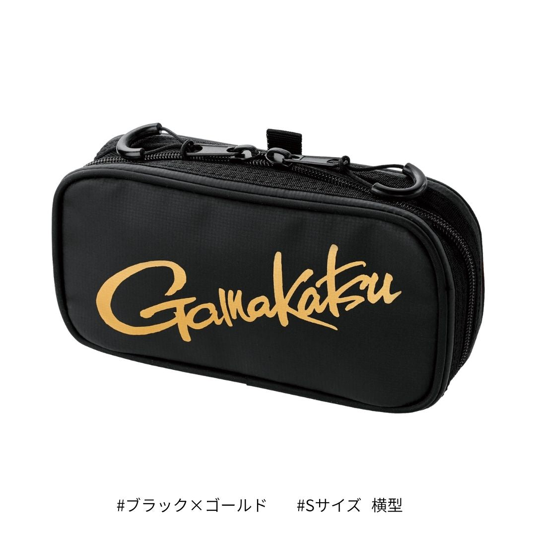 GM2610 アディショナルポーチ 横型　ブラック×ゴールド