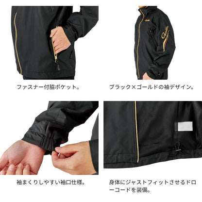 GM3792 ウィンドブレーカー #ブラック×レッド