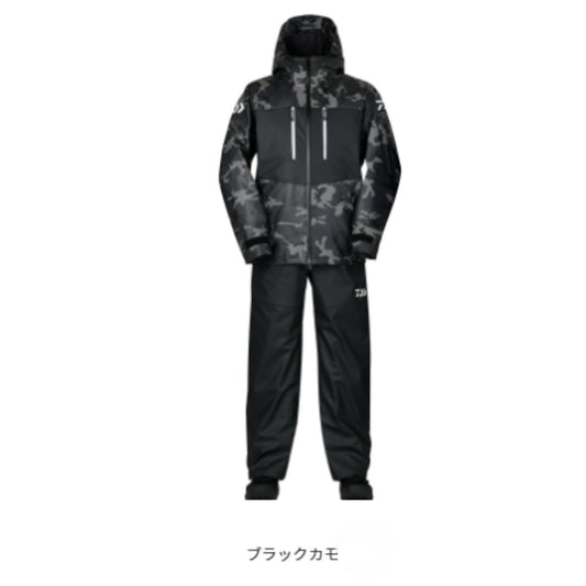 DW-6023 PUオーシャンサロペット ウインタースーツ ブラックカモ