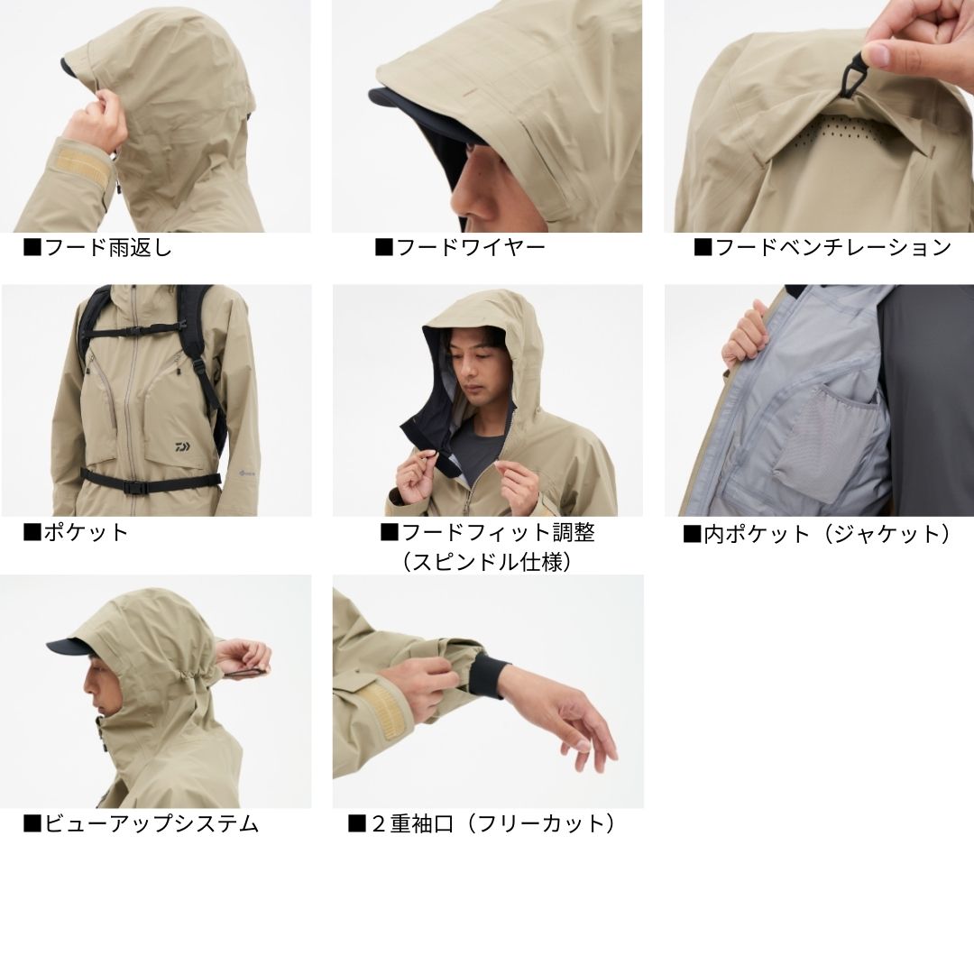 DR-1624J ゴアテックス アクティブストリームレインジャケット