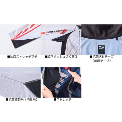 DE-7225 スペシャルロングスリーブフルジップシャツ