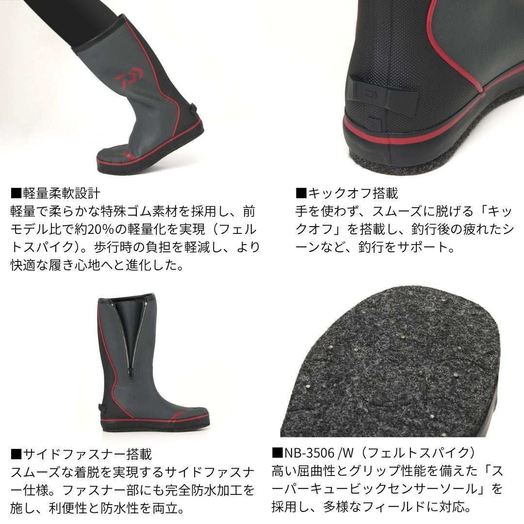 NB-3506W ネオブーツ(ワイド/フェルトスパイクソール)