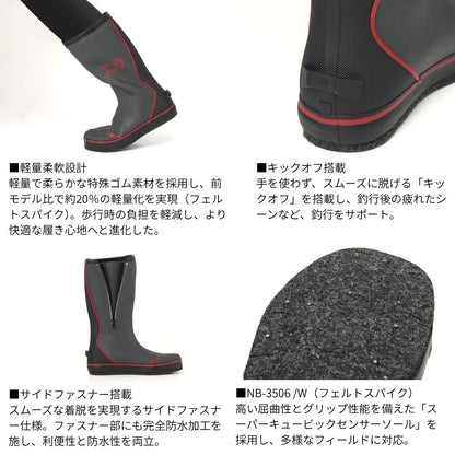 NB-3506W ネオブーツ(ワイド/フェルトスパイクソール)