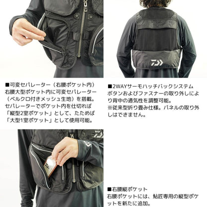 DV-3025 ショートフィッシングベスト