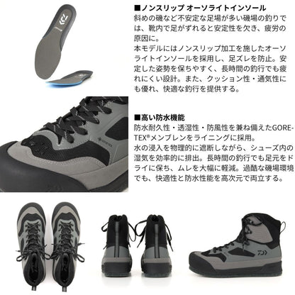 DS-3650G-TG TGロックショア ゴアテックスシューズ(スパイクフェルトソール)