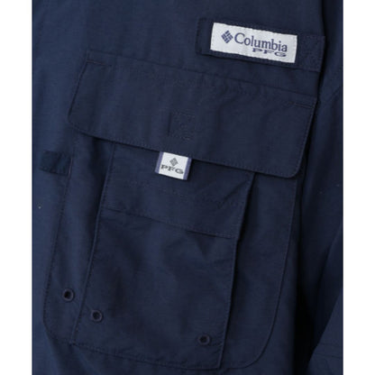 バハマII ロングスリーブシャツ 466 Collegiate Navy FM7048
