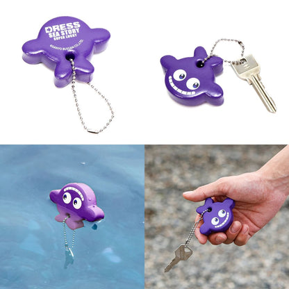 クジラッキーフロートキーホルダー