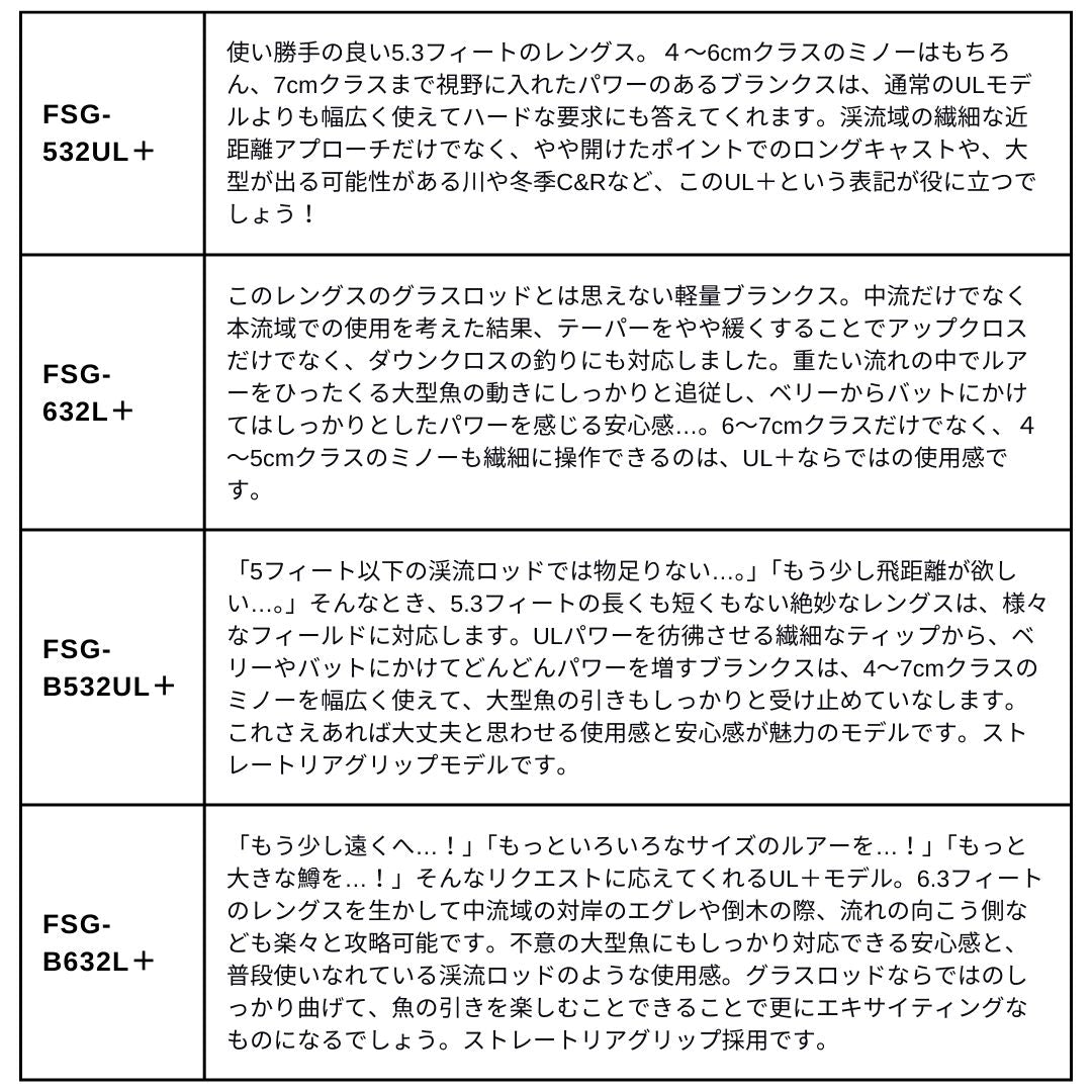 新ファインテール ストリームグラスロッド