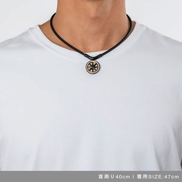 Healthcare Necklace Earth “Cosmic Edition" (All Black Gold) 47cm