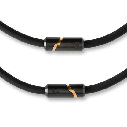 Healthcare Bold Necklace Stack Black×Gold / 52cm