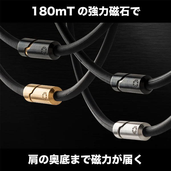 Healthcare Bold Necklace Stack Black×Gold / 52cm