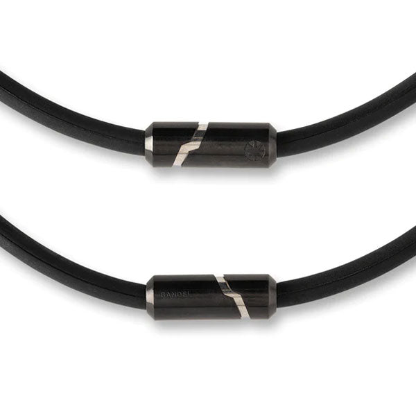 Healthcare Bold Necklace Stack Black×Silver / 47cm