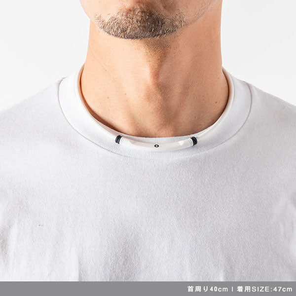 Healthcare Bold Necklace Lite Sports White×Black / 47cm