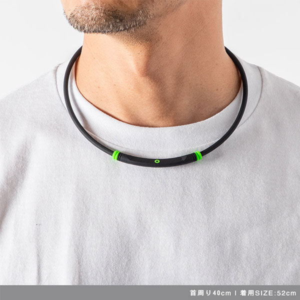 Healthcare Bold Necklace Lite Sports Black×Green / 52cm