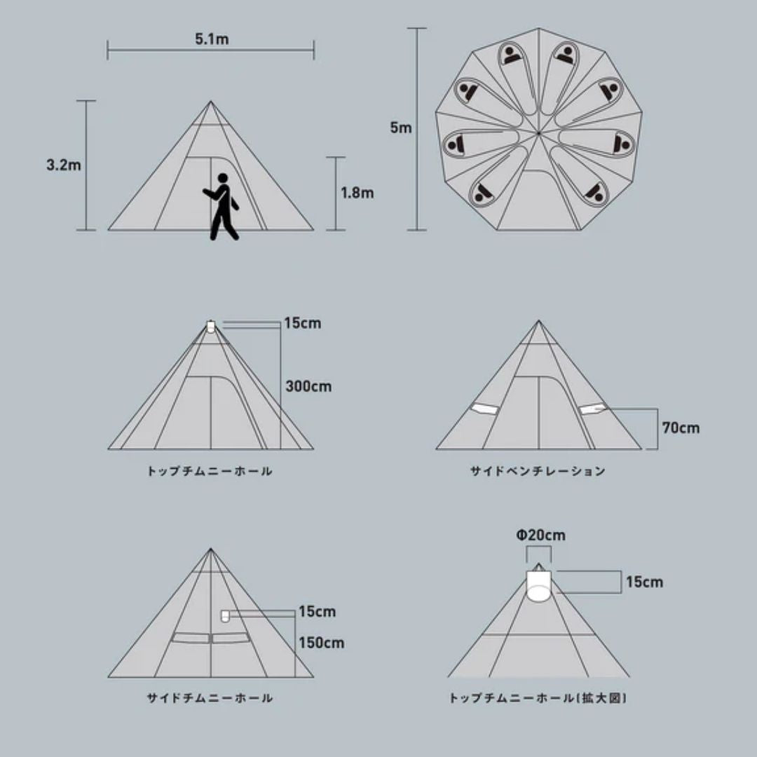 ストーブテント　ノナ T /C TS2109N