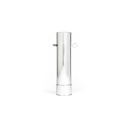 薪ストーブ煙突80φフランジ・ダンパー付ボトム  (325mm)  OG2309PBDF-80