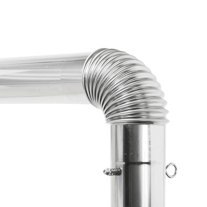 薪ストーブ煙突80φフランジ・ダンパー付ボトム  (325mm)  OG2309PBDF-80