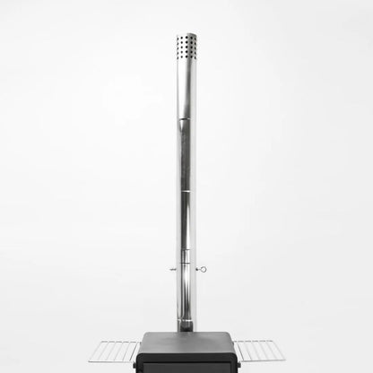 薪ストーブ煙突80φフランジ・ダンパー付ボトム  (325mm)  OG2309PBDF-80