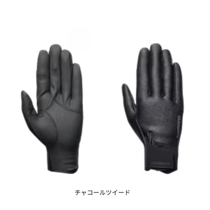 GL-052Y 03 タイタニューム・アルファグローブ 指出し チャコールツイード
