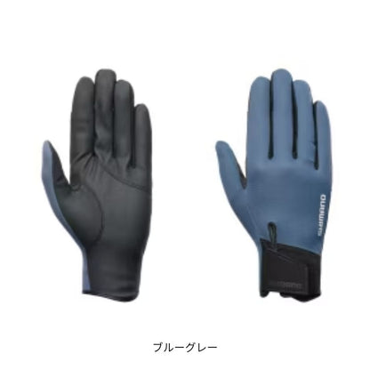 GL-052Y 03 タイタニューム・アルファグローブ 指出し ブルーグレー