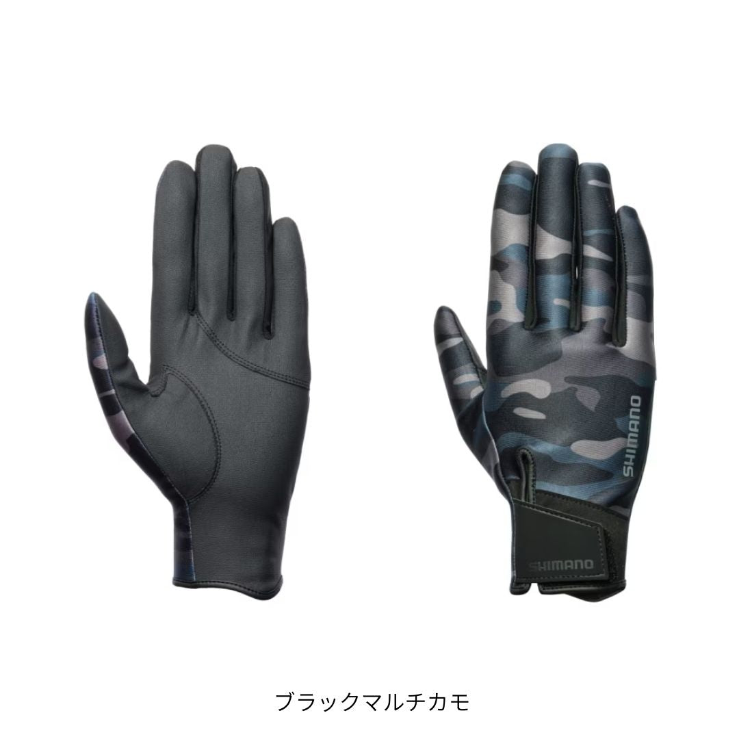 GL-053Y 03 タイタニューム・アルファ グローブ フルカバー ブラックマルチカモ