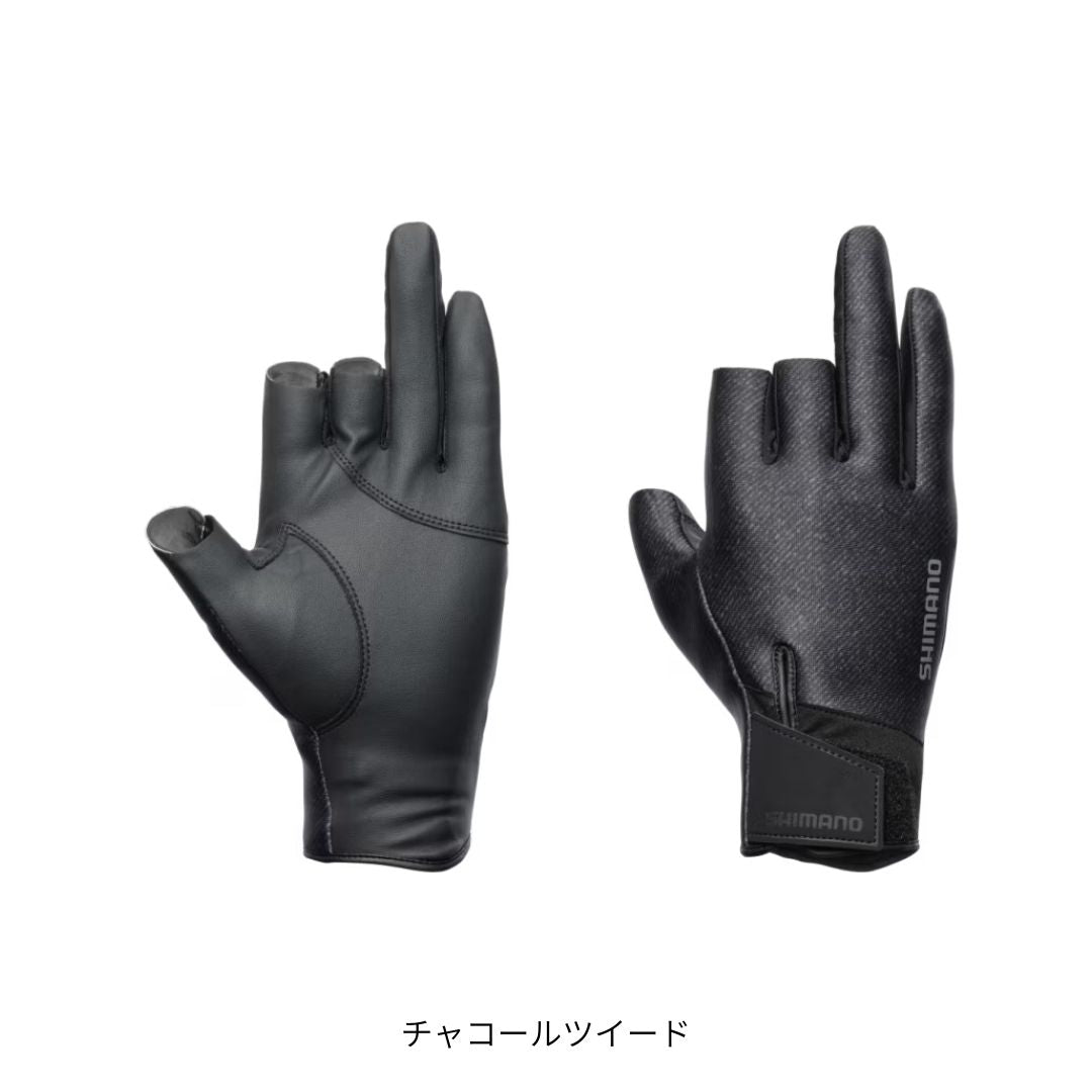 GL-054Y 03 タイタニューム・アルファ グローブ 3 チャコールツイード