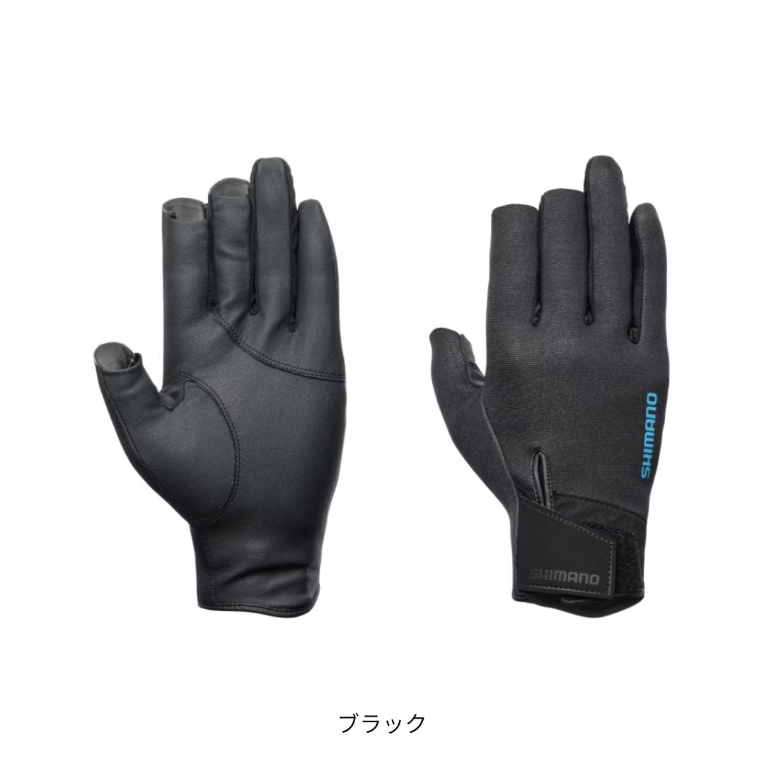 GL-055Y 03 タイタニューム・アルファ グローブ 3セミロング ブラック