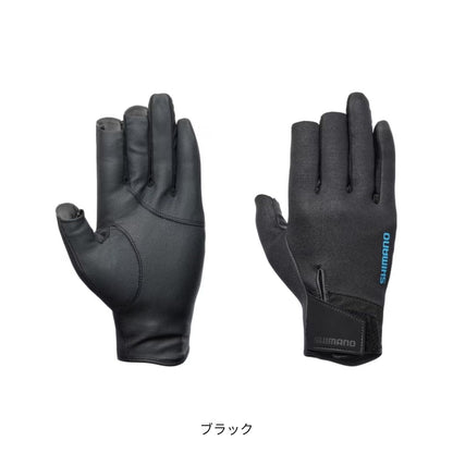 GL-055Y 03 タイタニューム・アルファ グローブ 3セミロング ブラック
