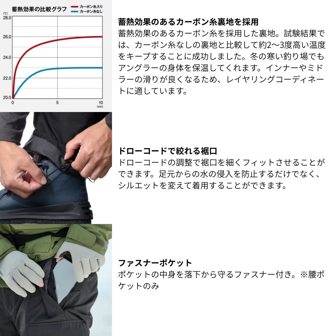 RB-035Y ESインサレーションパンツ 03 カーキ