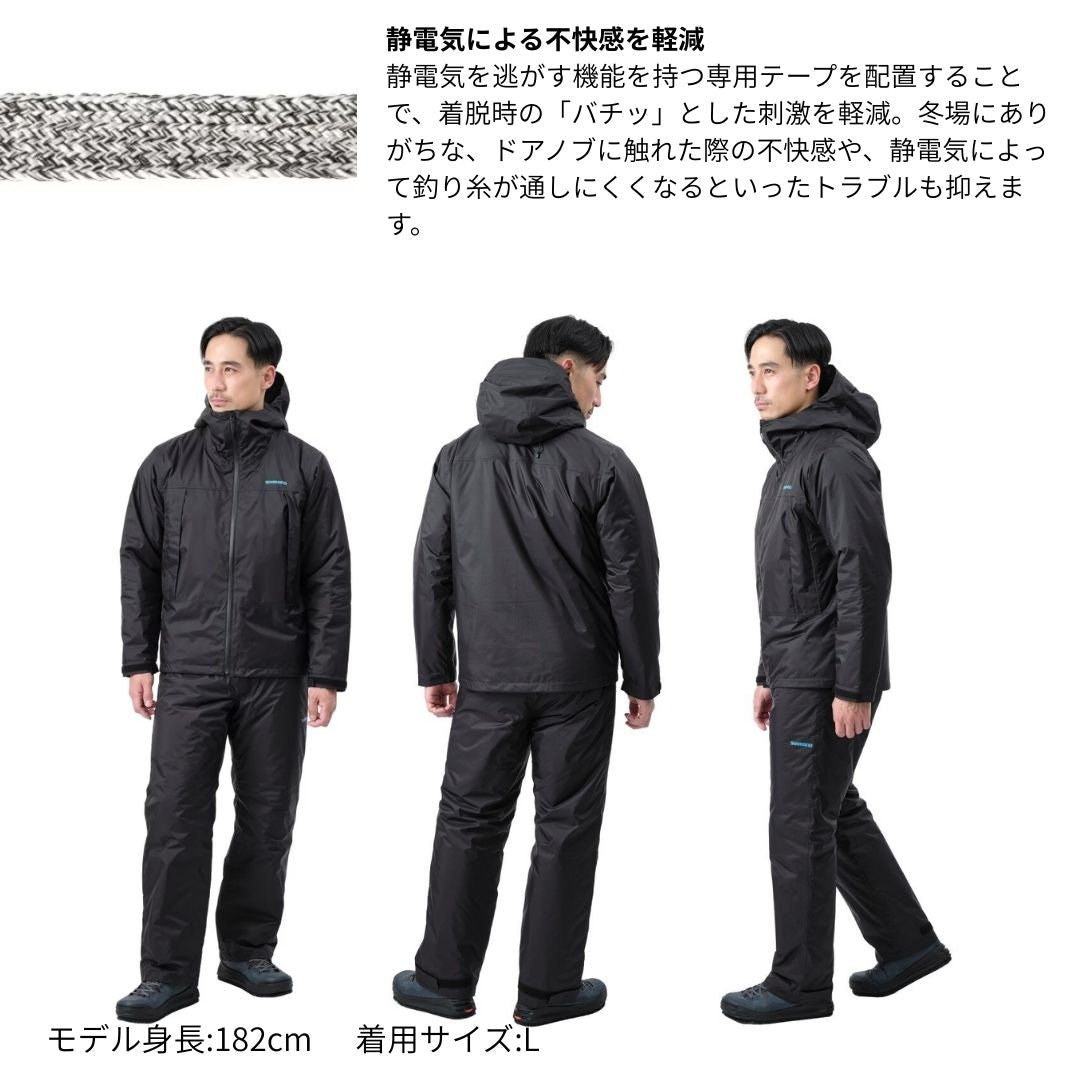 RB-057X ベーシックインサレーション レインスーツ 01 ブラックマルチカモ