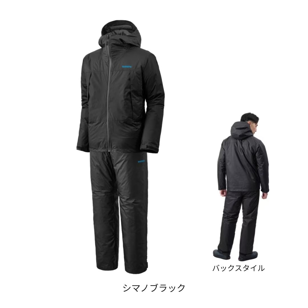 RB-057X ベーシックインサレーション レインスーツ 01 シマノブラック