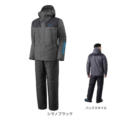 RB-077Y ベーシックハイロフト レインスーツ 01 シマノブラック