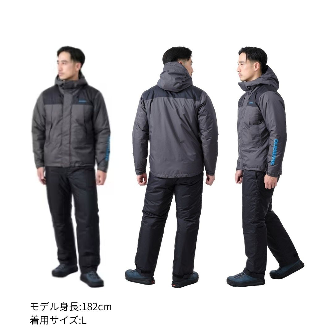 RB-077Y ベーシックハイロフト レインスーツ 01 ワインレッド