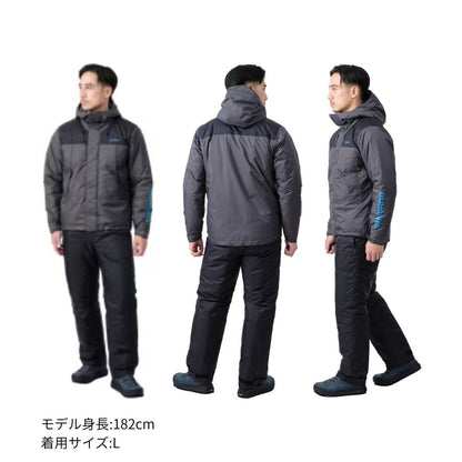 RB-077Y ベーシックハイロフト レインスーツ 01 ワインレッド