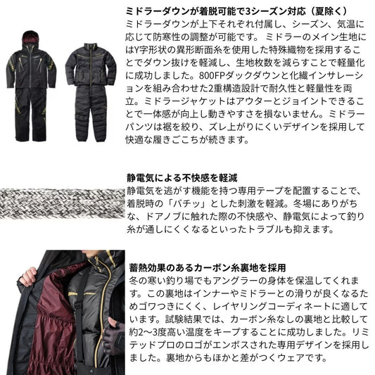 RB-130Y リミテッドプロ ゴアテックス ダウンシステムスーツ ブラッドレッド