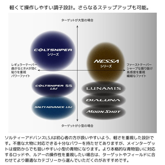 ソルティーアドバンス ライトショアジギング