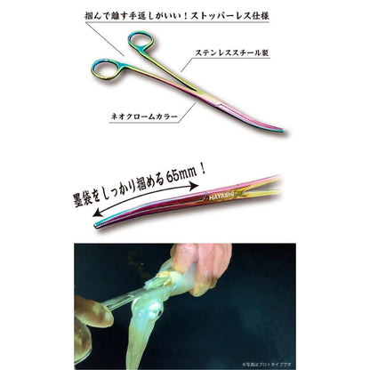 イカの墨袋抜きフォーセップ