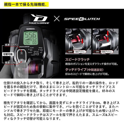 22 フォースマスター201 (左巻き シングルハンドル) タナトル8 リールに巻いて発送