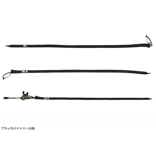Abu メッシュロッドカバー M ベイトロッド用 ブラック