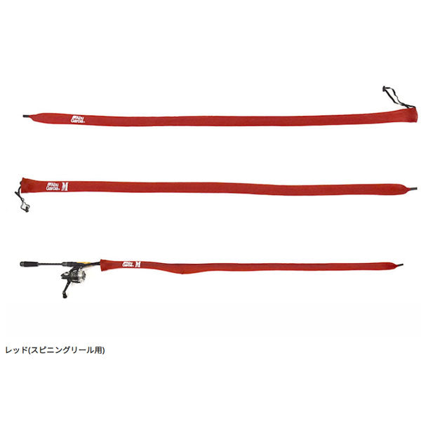 Abu メッシュロッドカバー M スピニングロッド用 レッド