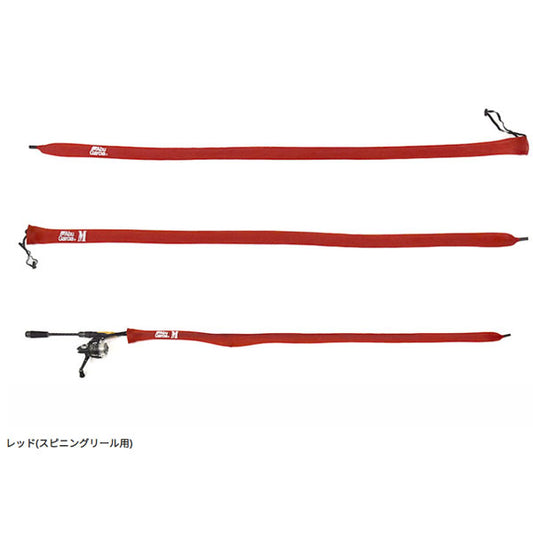 Abu メッシュロッドカバー M スピニングロッド用 レッド