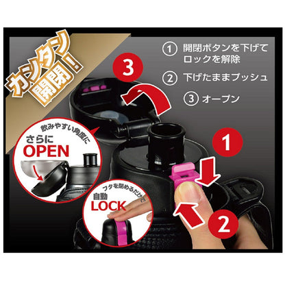 エナジーチャージャーダイレクトボトル 1100ml ピンク HB-3063