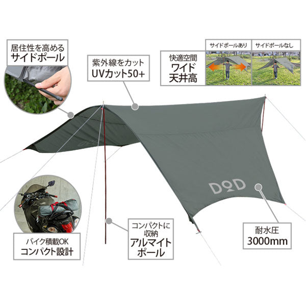 ライダーズコンフォートタープ UV50+/耐水圧3000mm TT5-282